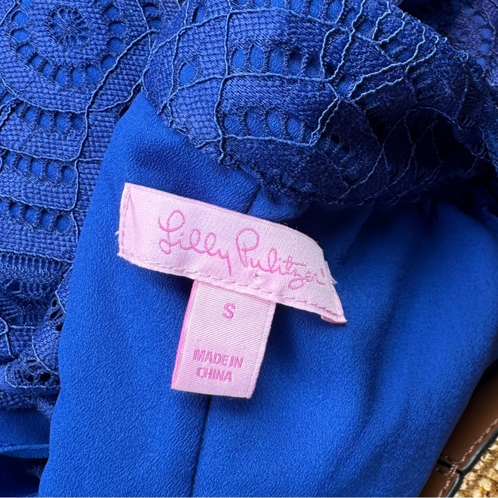 Lilly Pulitzer Achelle Blue Beaded Swing Dress - Picture 4 of 10